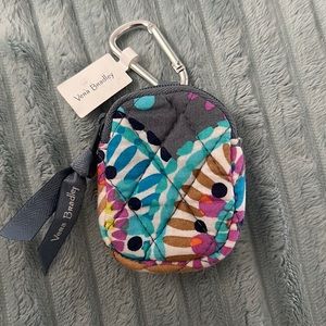 NWTO Vera Bradley AirPods case bag charm in sunny medallion pattern